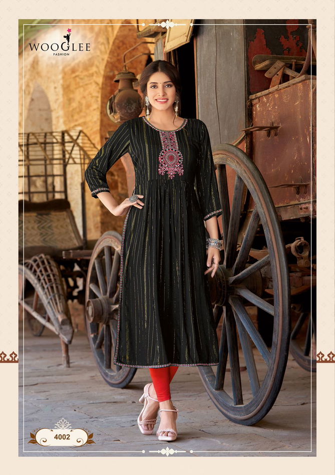 Ananta By Wooglee Rayon Designer Kurti Wholesale Clothing Suppliers In India
